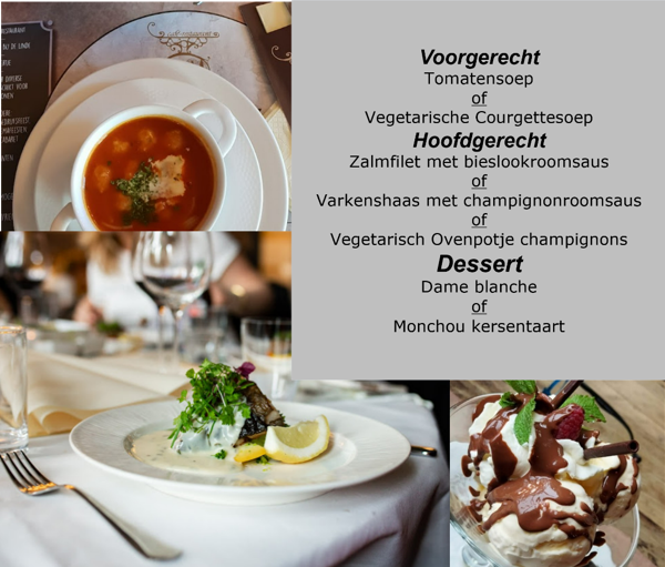 Sponsordiner Menu